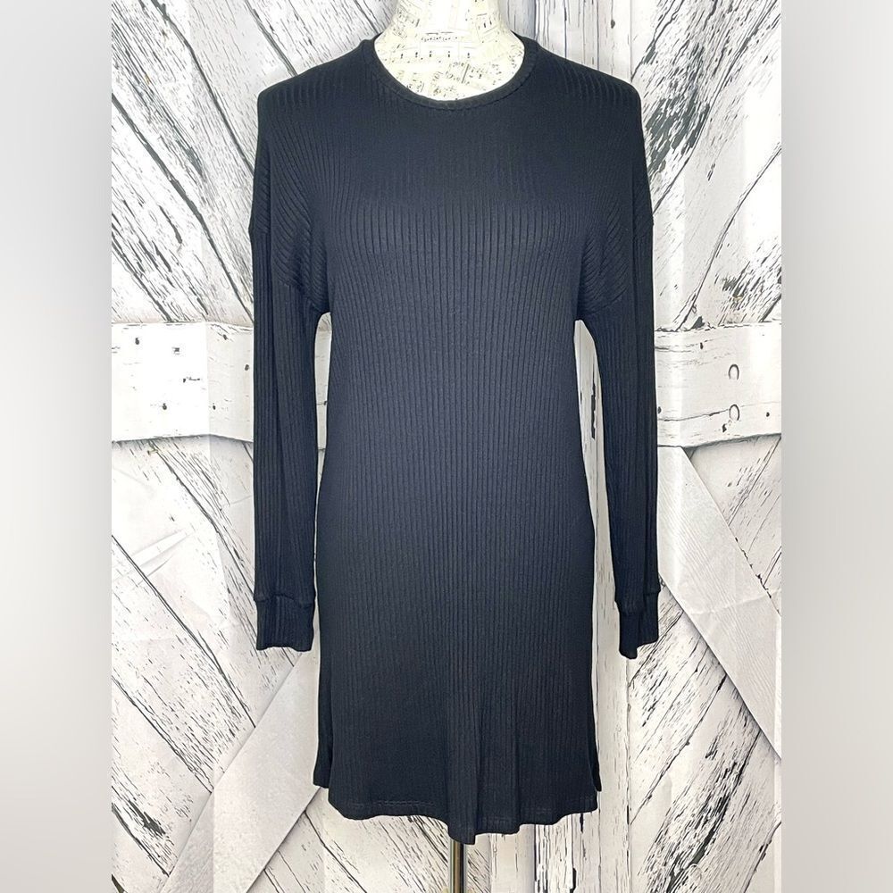 Beyond Yoga Dress Ribbed Knit Long Sleeves S